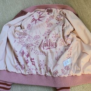 Mother Sunshine City Letterman Jacket Bomber S Rainbow Rare Satin Varsity Retro